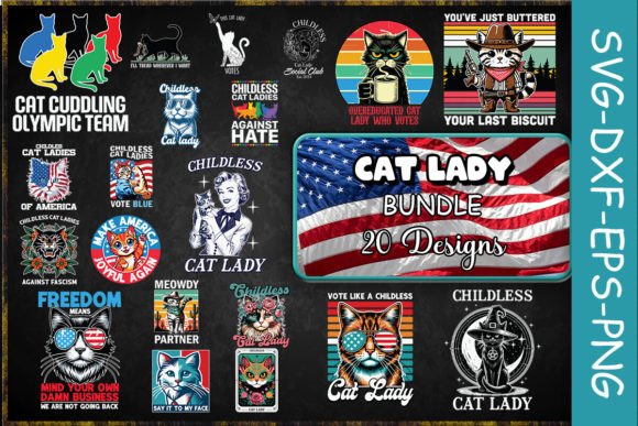 Cat Lady SVG Bundle: A Designer's Review