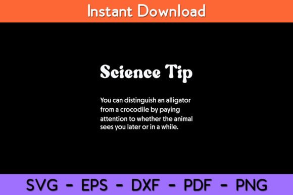 Crocodile Alligator Funny Science Tip Review