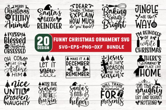 Funny Christmas Ornament Svg Bundle Review