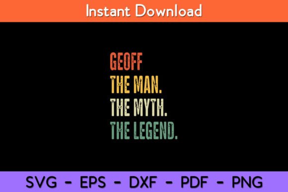 Geoff the Man the Myth the Legend Funny Review