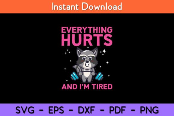 Raccoon Gym Everything Hurts Embroidery Review