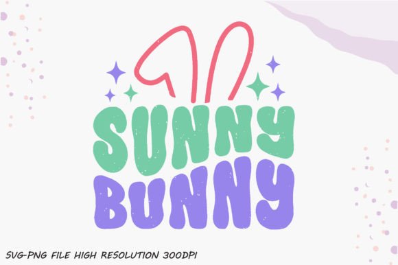 Sunny Bunny Retro PNG Sublimation